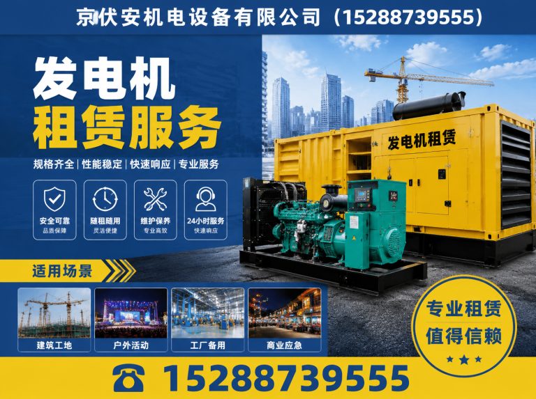 潮州发电机租赁展示图