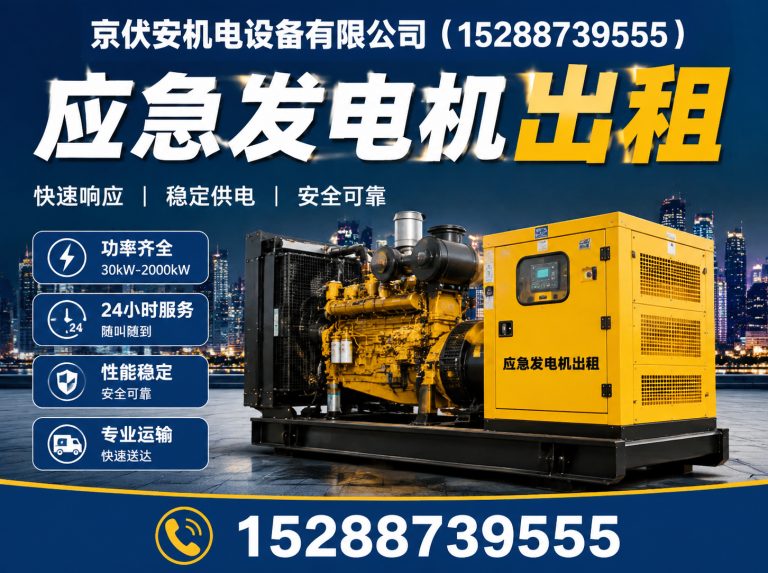 潮州静音发电车租赁展示图